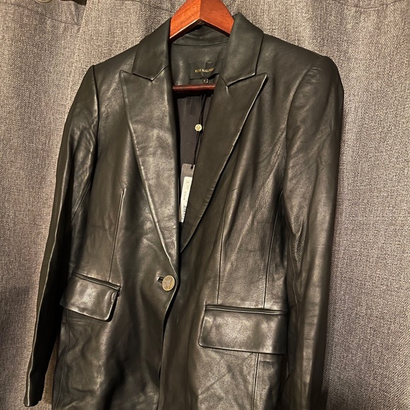 Black leather blazer by Kori Halperin - Picture 5 of 6